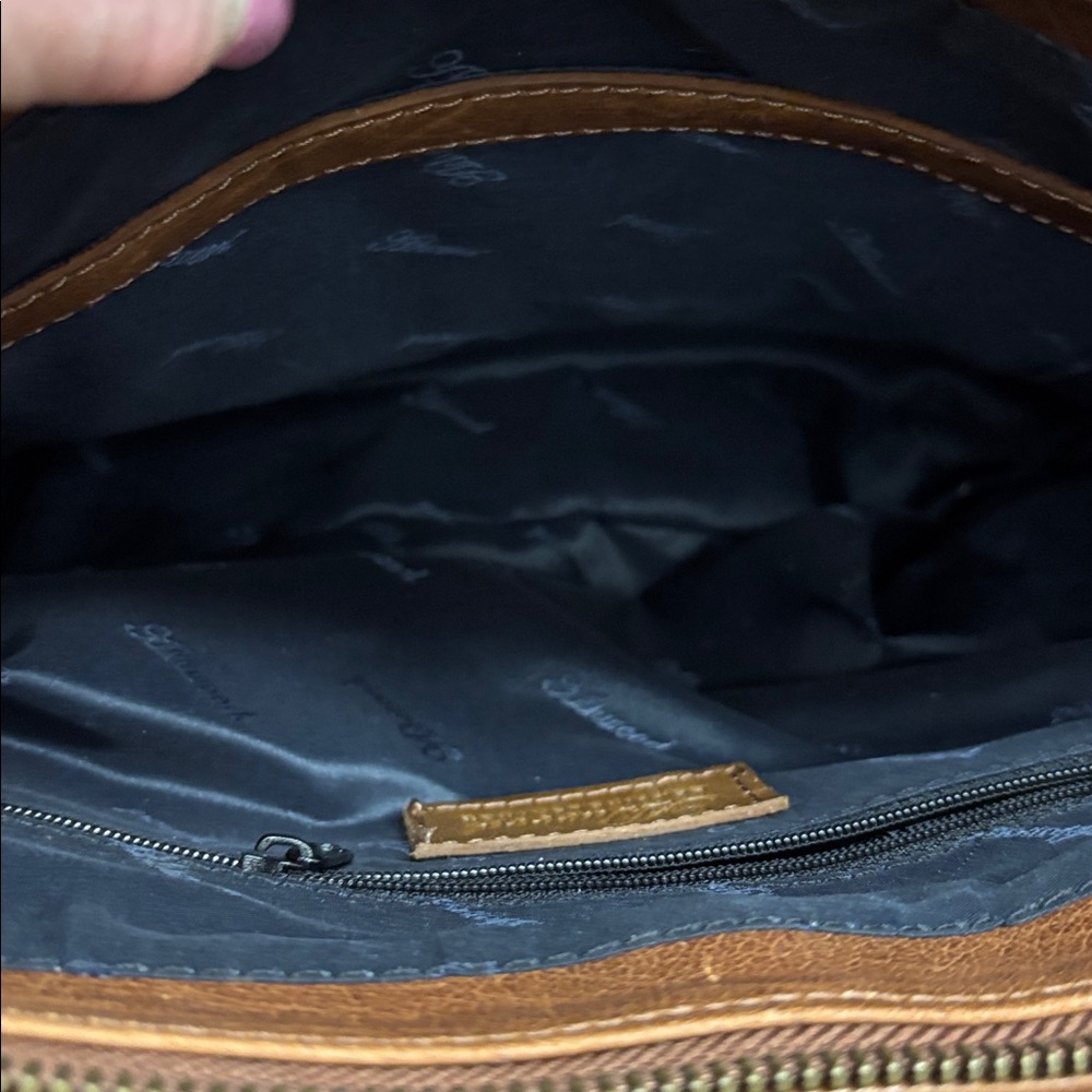 NWT Ashwood Leather Brown Shoulder/Crossbody Bag - Picture 9 of 9